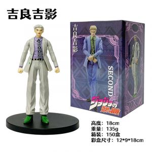 Аниме фигурка Невероятные приключения ДжоДжо - Кира Йошикаге 18 см. (цветная коробка)