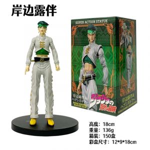 Аниме фигурка Невероятные приключения ДжоДжо - Рохан Кишибе 18 см. (цветная коробка)