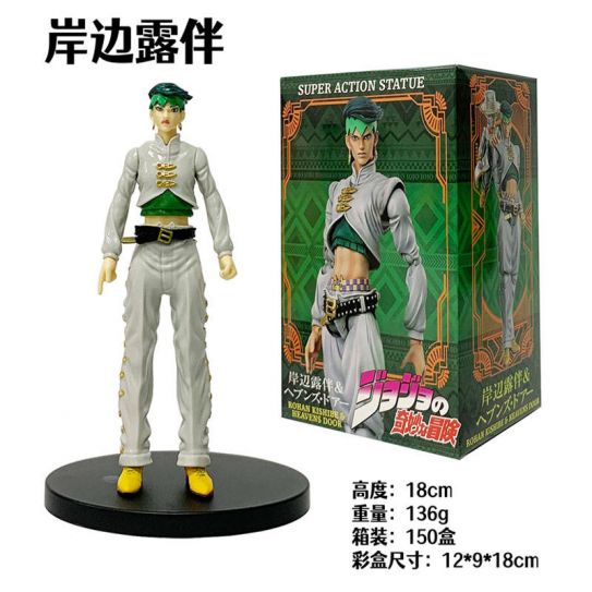 Аниме фигурка Невероятные приключения ДжоДжо - Рохан Кишибе 18 см. (цветная коробка)