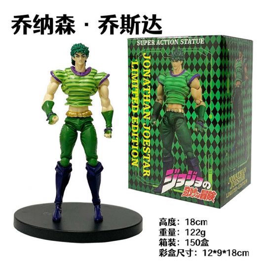 Аниме фигурка Невероятные приключения ДжоДжо - Джонатан Джостар 18 см. (цветная коробка)