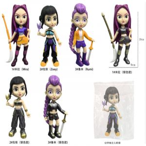 Набор аниме фигурок K-POP Охотницы на демонов из 3-х штук (пластиковый пакет)