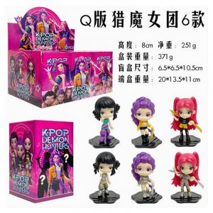 Набор аниме фигурок K-POP Охотницы на демонов из 6-ти штук 3 (цветные коробки)