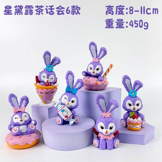 Набор фигурок из 6-ти штук Зайчики (упаковка пакет)