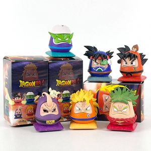 Набор аниме фигурок из 6-и штук Драконий жемчуг Dragon Ball чиби-яйца 1 (цветные коробки)