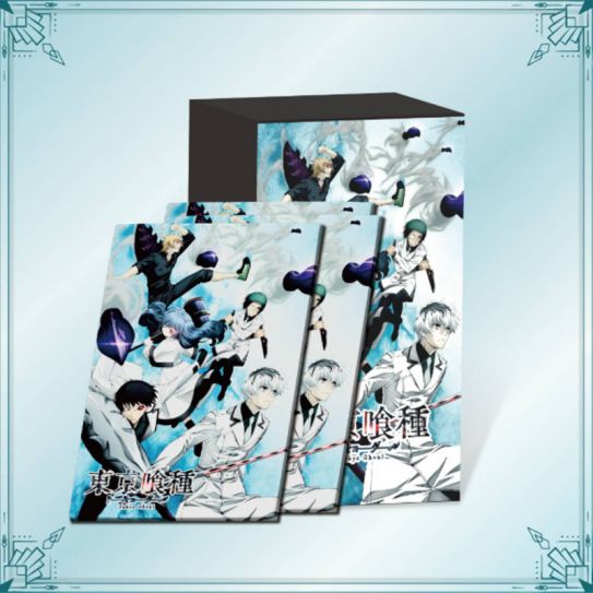 Блок с коллекционными карточками-бустерами по аниме "Токийский гуль" (10 бустеров, 30 карточек)