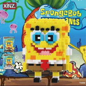 Конструктор из блоков Губка Боб (1462 блоков, 15х13х7см)