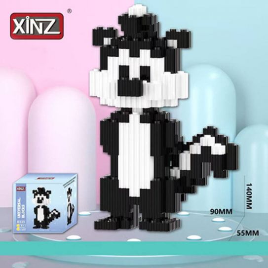 3Д конструктор из мини блоков XINZ Кот Феликс (625 блока)