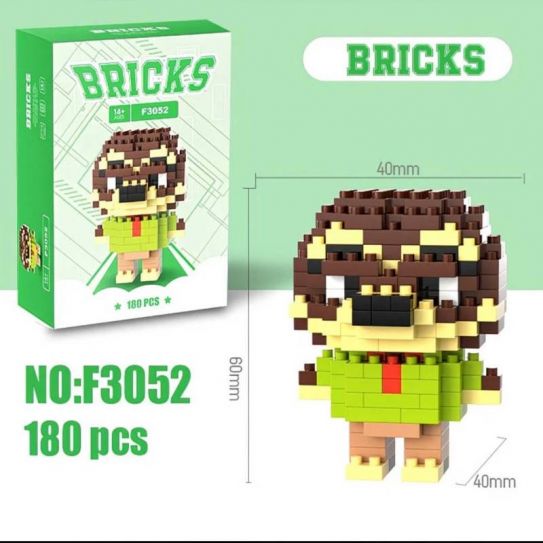 3Д конструктор из мини блоков BRICKS Зверополис 3 Блиц