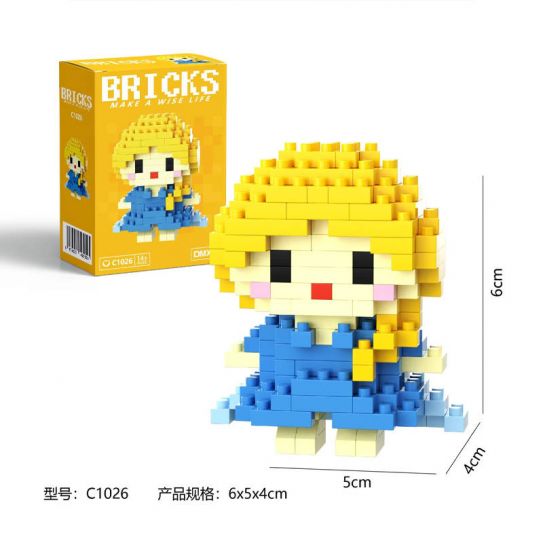 3Д конструктор из мини блоков BRICKS Дисней Принцесса 1