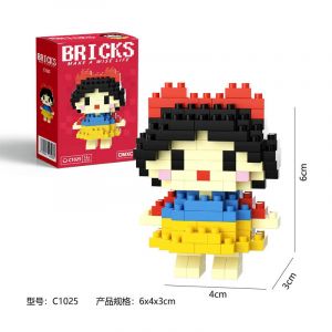 3Д конструктор из мини блоков BRICKS Дисней Принцесса 2 Белоснежка