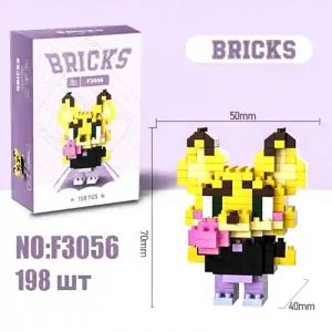 3Д конструктор из мини блоков BRICKS Зверополис 11 Фенек