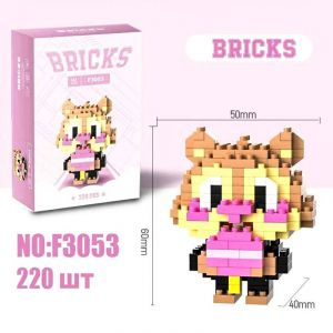 3Д конструктор из мини блоков BRICKS Зверополис 12 Мисис Выдрингтон