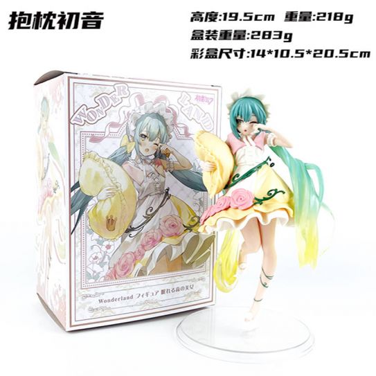 Аниме фигурка Хацунэ Мику с подушкой 19,5 см. (цветная коробка)
