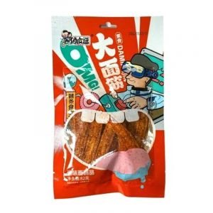 Снек соевый QIAO PI DOU ОСТРЫЕ ПАЛОЧКИ С КУНЖУТОМ (ОРАНЖ)  82гр/10шт/10бл