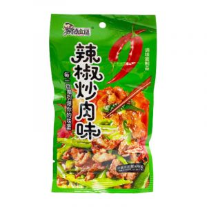 Снек соевый QIAO PI DOU вкус ОСТРОЙ СВИНИНЫ 20гр/30шт/14бл (420ШТ*КОР)