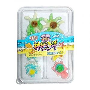 Мармелад YI XIAO XI МОРСКОЙ МИР вкус ФРУКТОВЫЙ МИКС 16ГР/20ШТ/12БЛ