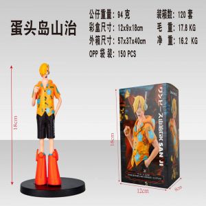 Аниме фигурка Ван Пис Санджи в сапогах (цветная коробка)