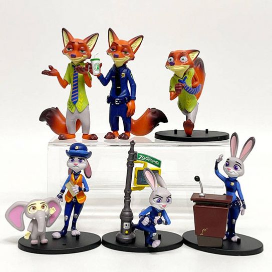 Набор фигурок из 6-и штук Зверополис 2 (пластиковый пакет)