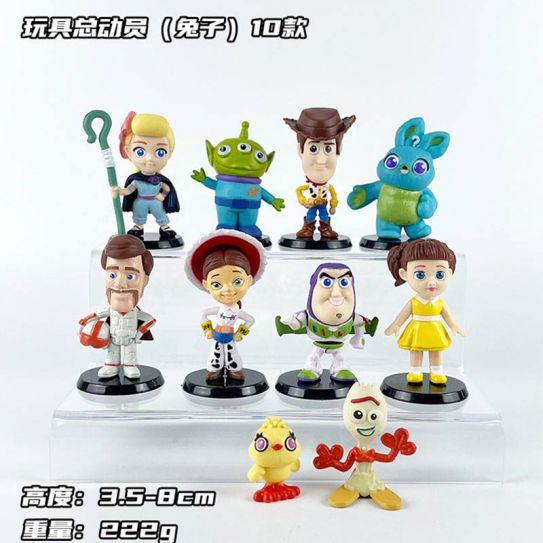 Набор аниме фигурок из 10-и штук История игрушек 2 (пластиковый пакет)