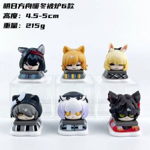 Набор аниме фигурок из 6-ти штук Arknights на подушках (пластиковый пакет)