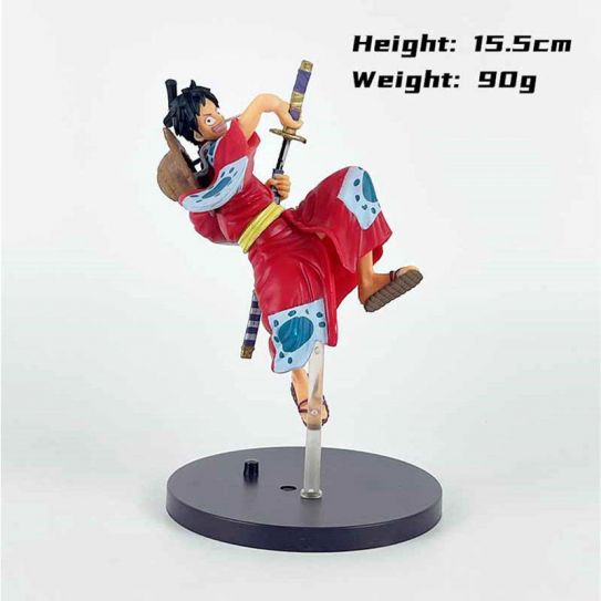 Аниме фигурка Ван пис Луффи удар 2 (16 см.)