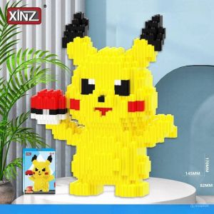 Конструктор из блоков Покемоны Пикачу (1372 блока, 17х14х8см)