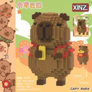 Конструктор из блоков Капибара 2 стоит рюкзак (1483 блока, 16х10х10см)