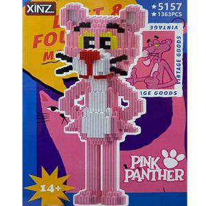 Конструктор из блоков Розовая пантера стоит (1363 блока, 25х10х10см)