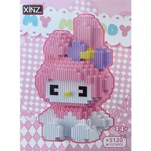 Конструктор из блоков Санрио 2 сидит (1573 блока, 18х11х8см)