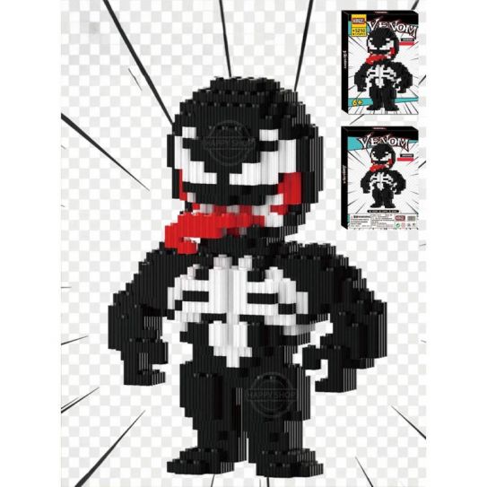 Конструктор из блоков Веном 2 чб.кор (1358 блока, 18х14х6см)