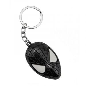 Брелок металлический Человек паук 3 черный