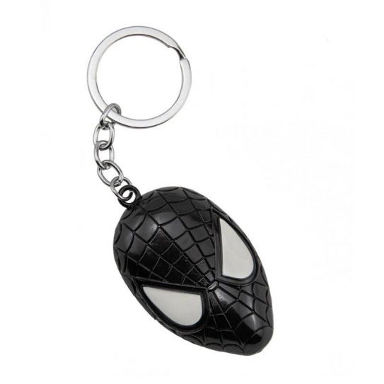 Брелок металлический Человек паук 3 черный