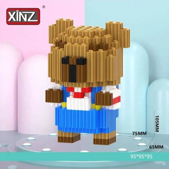 3Д конструктор из мини блоков XINZ Капибара 1 сирен.кор (618 блока)