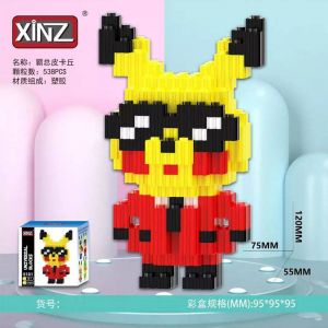 3Д конструктор из мини блоков XINZ Пикачу 4 (538 блока)