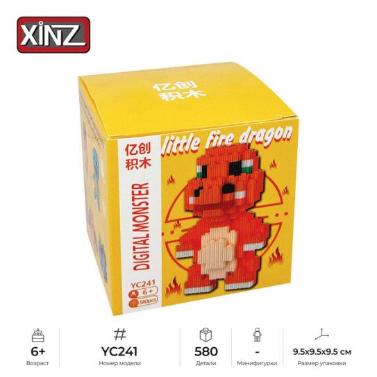 3Д конструктор из мини блоков XINZ Покемон 1 (580 блока)