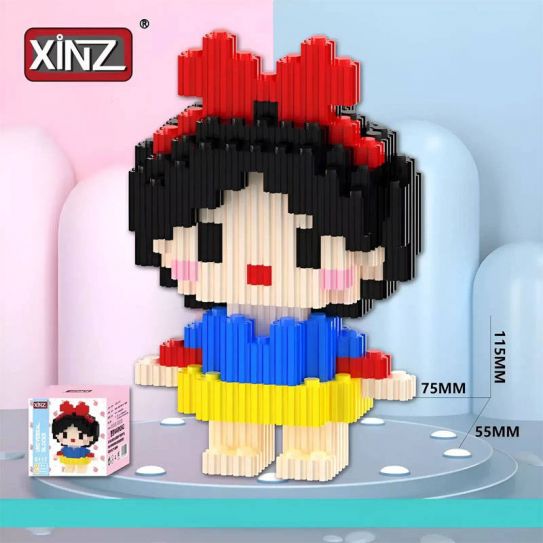 3Д конструктор из мини блоков XINZ Принцесса 1 Белоснежка (568 блока)