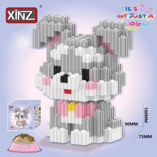3Д конструктор из мини блоков XINZ Пес 1 (639 блока)