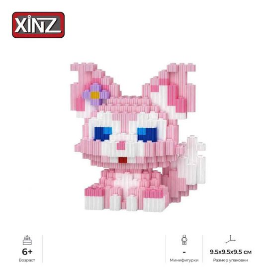 3Д конструктор из мини блоков XINZ Кошка 1 (750 блоков)