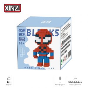 3Д конструктор из мини блоков XINZ Человек Паук 3 (518 блоков)