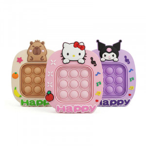 Брелок электронный Pop-it Kawaii Edition, 9см (свет) (цвет в ассортименте)