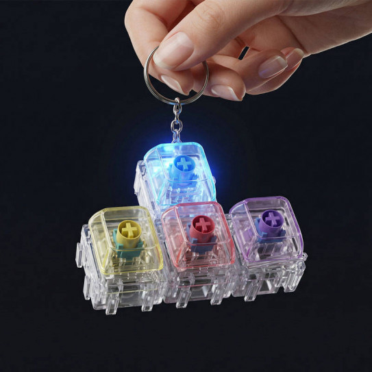 Брелок-антистресс кликер Key Switch 4 LED (4 кнопки, свет)