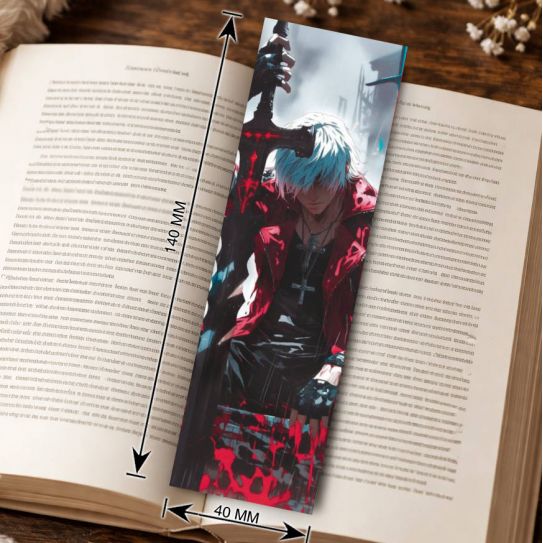 Закладка 4х14см Devil May Cry 3