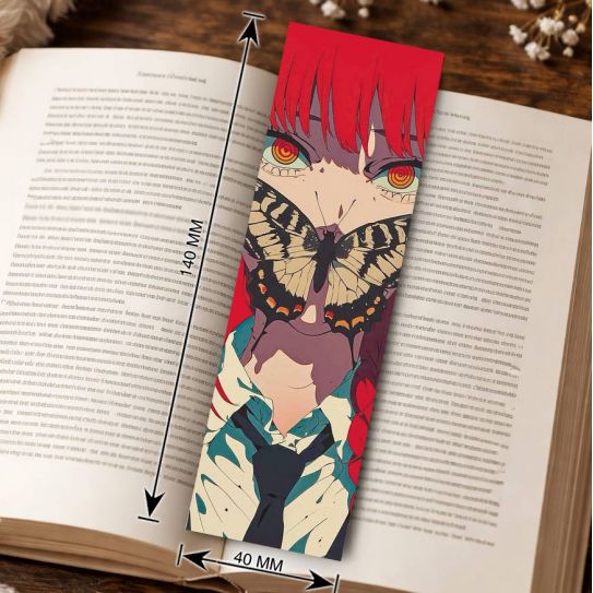 Закладка 4х14см Человек-Бензопила 1