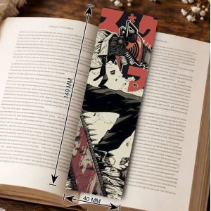 Закладка 4х14см Человек-Бензопила 3