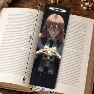 Закладка 4х14см Человек-Бензопила 4