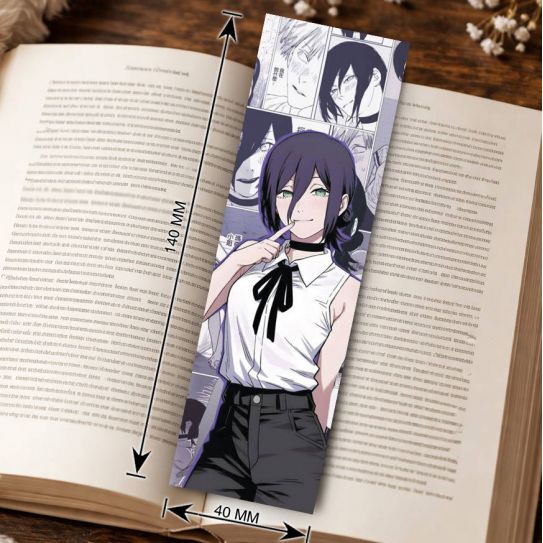 Закладка 4х14см Человек-Бензопила 5