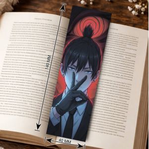 Закладка 4х14см Человек-Бензопила 7