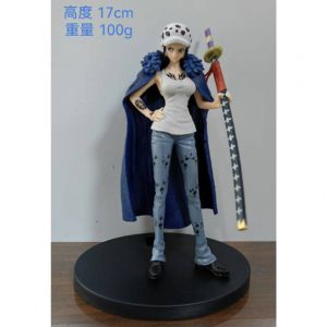 Аниме фигурка Ван пис Боа Хэнкок в костюме Трафальгар Д. Ватер Ло (цветная коробка)