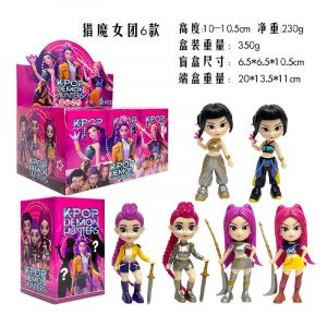 Набор аниме фигурок K-POP Охотницы на демонов из 6-ти штук 1 (10 см.) (цветные коробки)