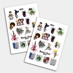 Стикеры А5 для ручной вырезки №0005 "Атака Титанов"